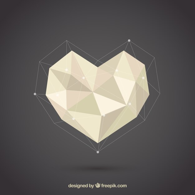 Corazón poligonal