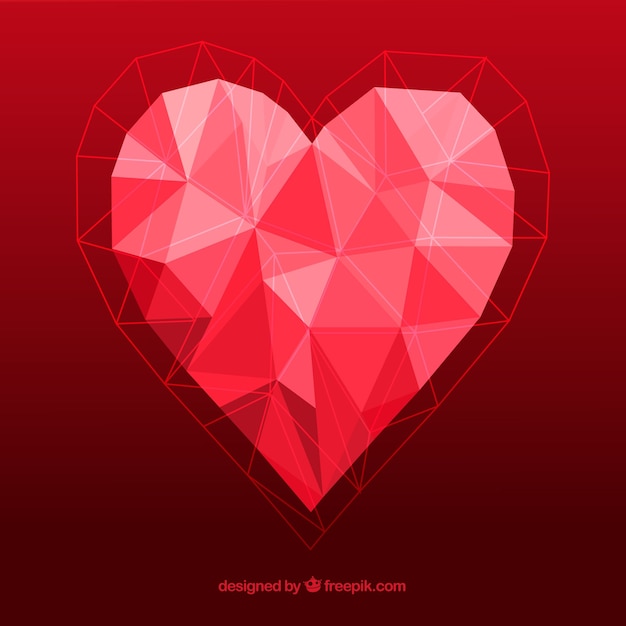 Corazón poligonal