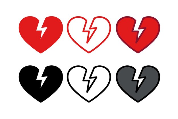 El corazón roto tiene varios estilos.
