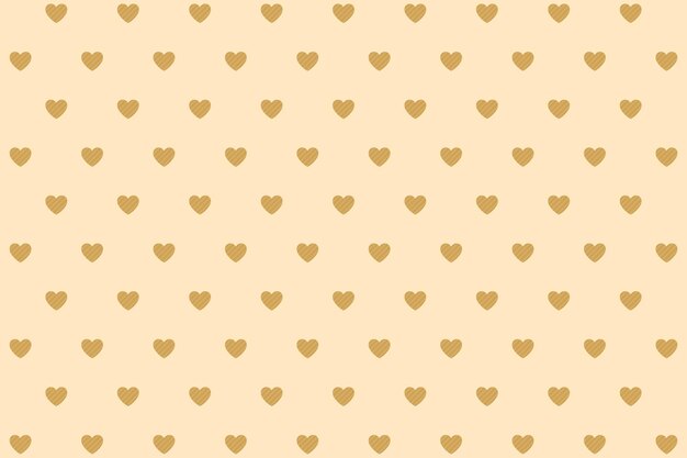 Corazones dorados Vectorart de fondo