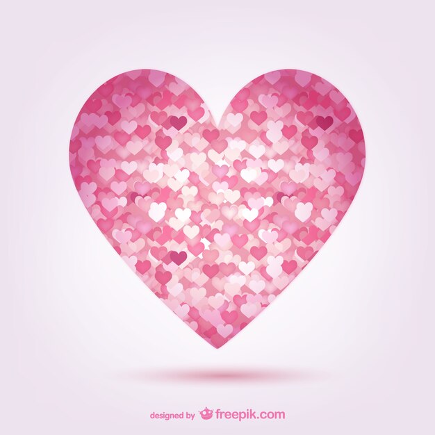 Corazones rosados
