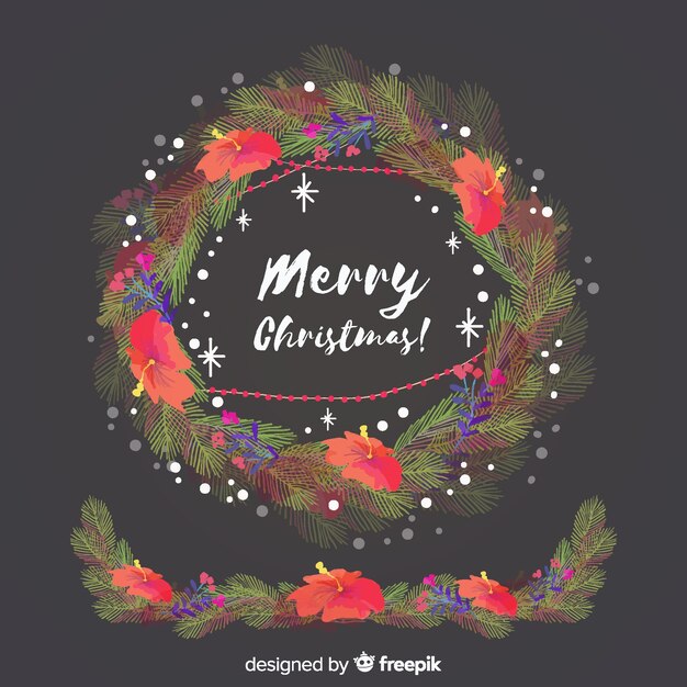 La corona de Navidad
