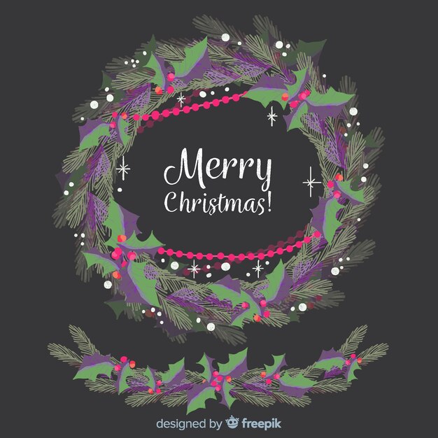 La corona de Navidad