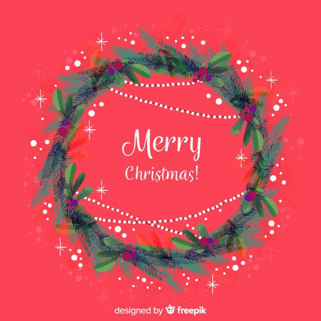 La corona de Navidad