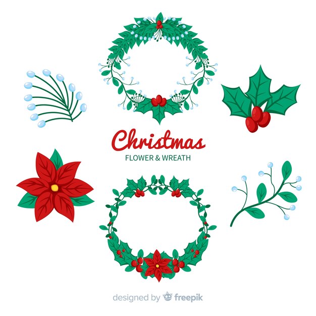 Coronas y adornos navideños