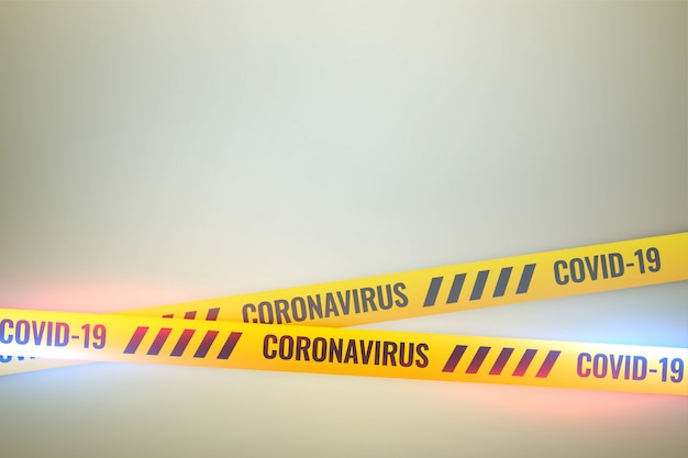 El coronavirus covid-19 no cruza el fondo de la cinta amarilla