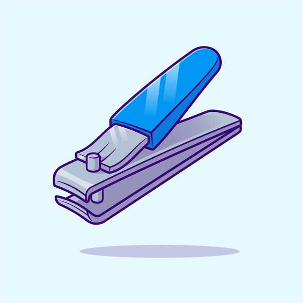 Cortaúñas Dibujos animados Vector Icono Ilustración Herramienta Objeto Icono Concepto Aislado Premium Vector Plano