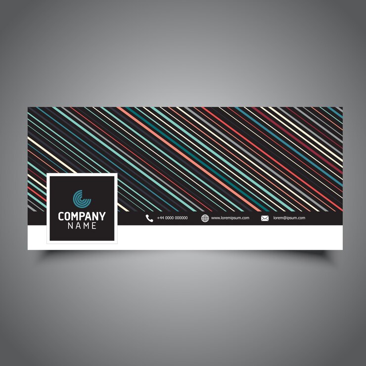 Vector gratuito cover moderno para la timeline de redes sociales
