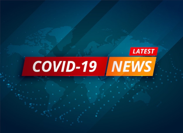 Vector gratuito covid-19 coronavirus últimas noticias y actualizaciones de antecedentes