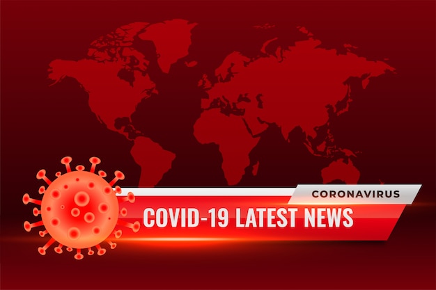 Covid19 coronavirus últimas noticias actualizaciones fondo rojo