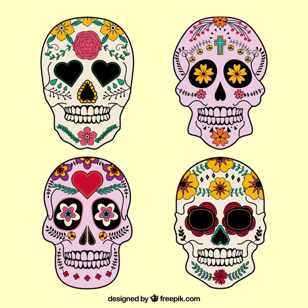 Cráneos mexicanos Decorado