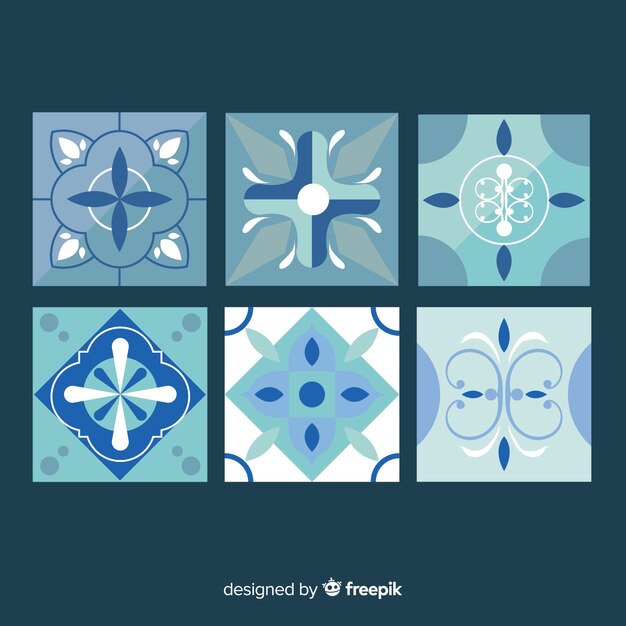 Creativa colección de azulejos