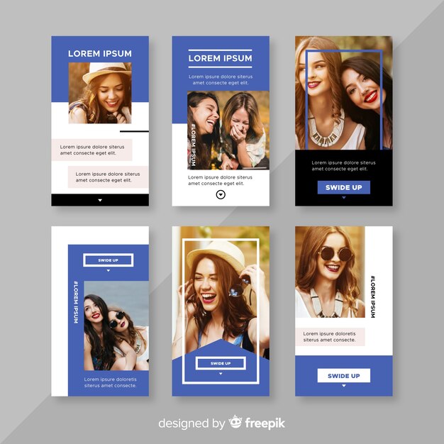 Creativa colección de stories de instagram