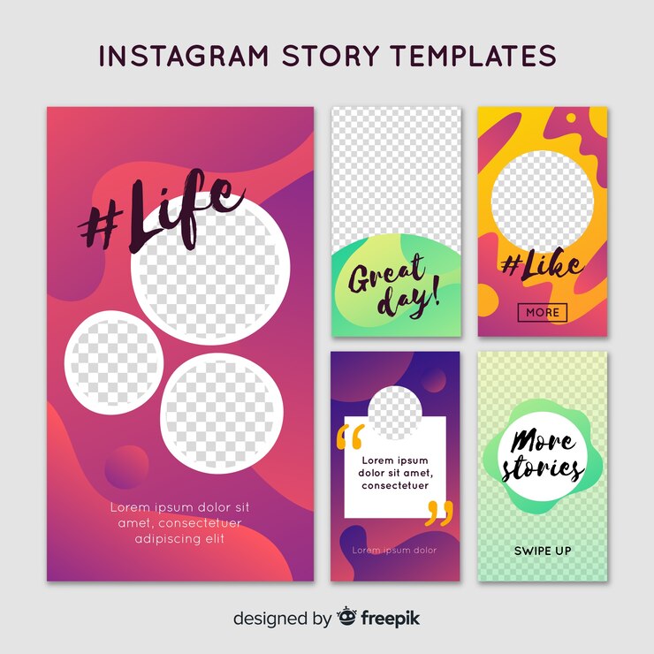 Vector gratuito creativa plantilla de stories de instagram