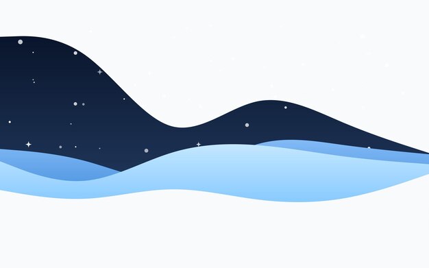 Creative Waves Fondo azul Composición de formas dinámicas Ilustración vectorial