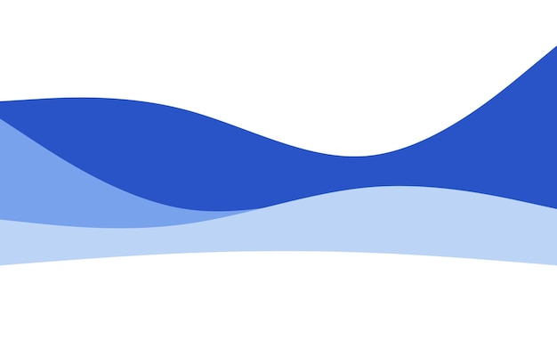 Creative Waves Fondo azul Composición de formas dinámicas Ilustración vectorial