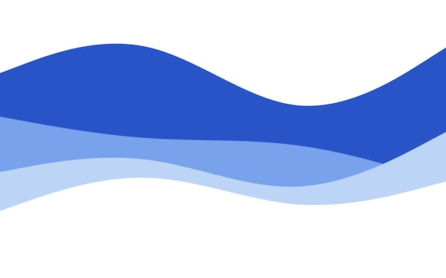 Vector gratuito creative waves fondo azul composición de formas dinámicas ilustración vectorial