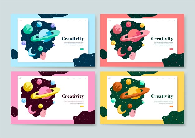 Creatividad y espacio web gráfico.