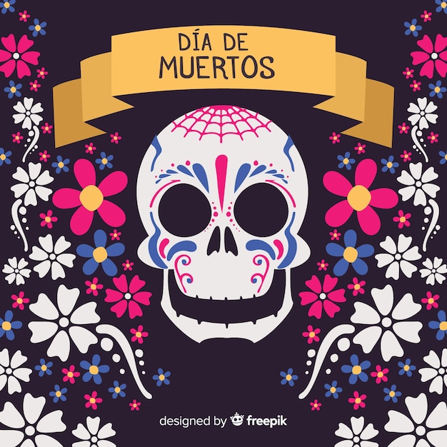 Creativo fondo del día de muertos