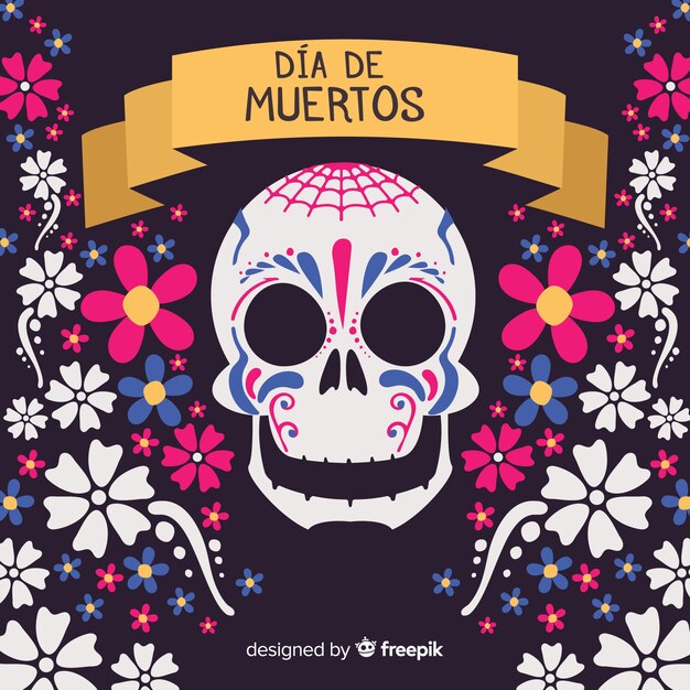 Creativo fondo del día de muertos