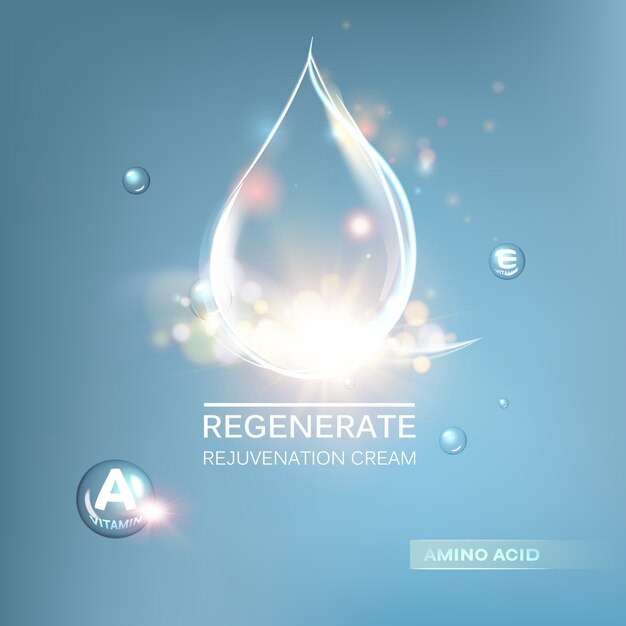 Crema regeneradora y fondo vitamínico