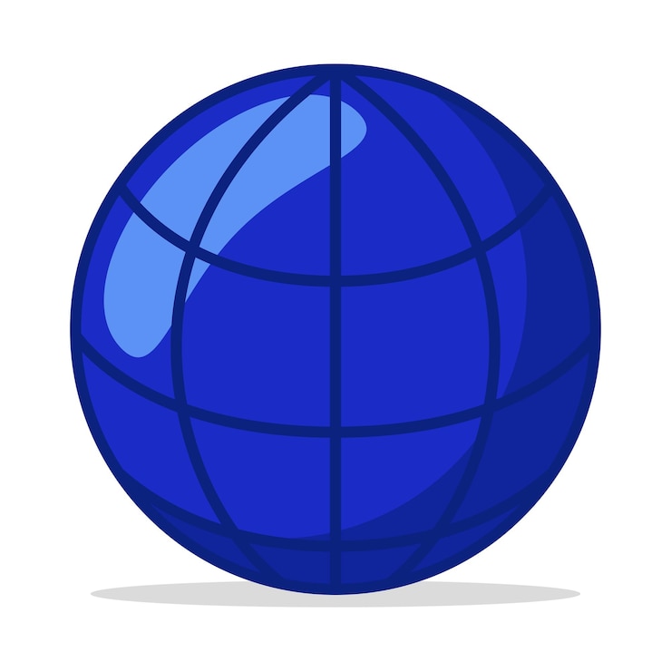 Vector gratuito cuadrícula del globo de internet