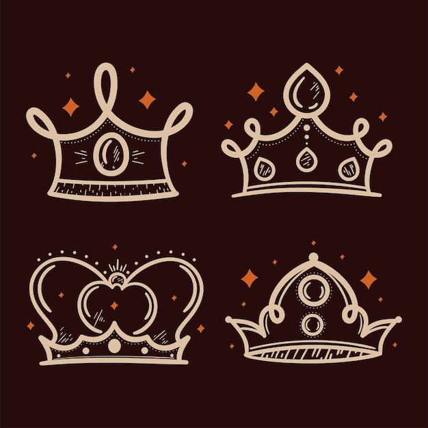 Cuatro coronas de oro
