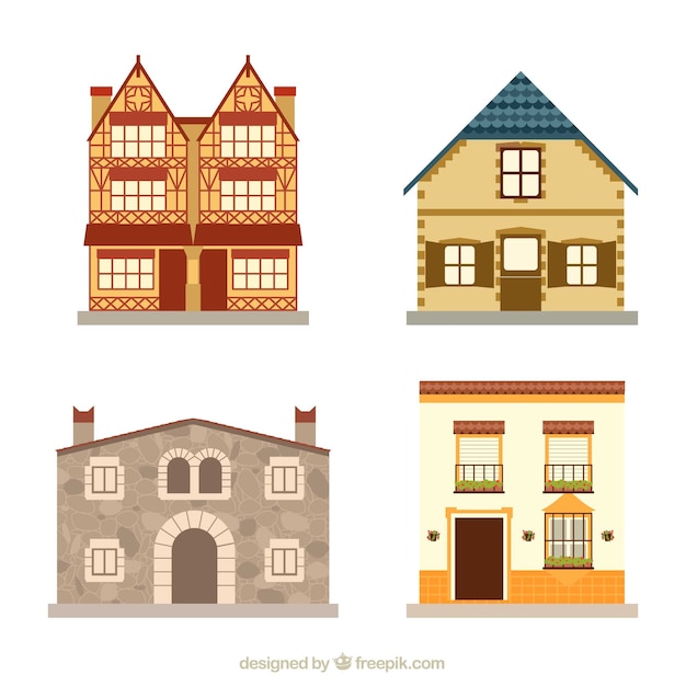 Cuatro diferentes casas