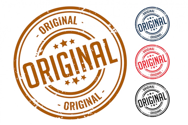 Vector gratuito cuatro diseños originales de sellos de goma