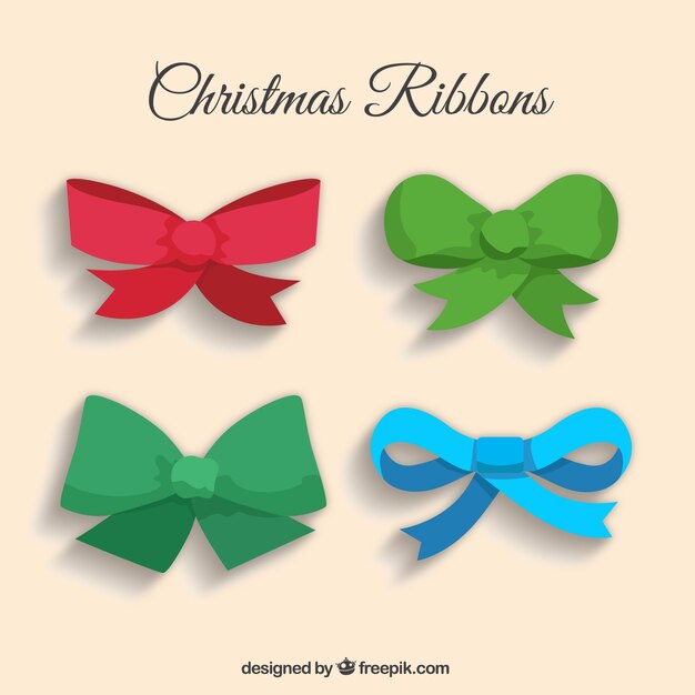 Cuatro lazos navideños