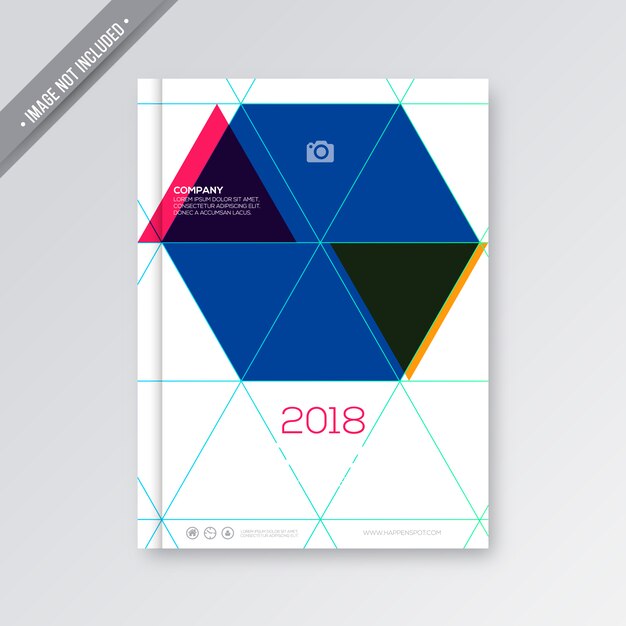Cubierta con diseño azul y blanco