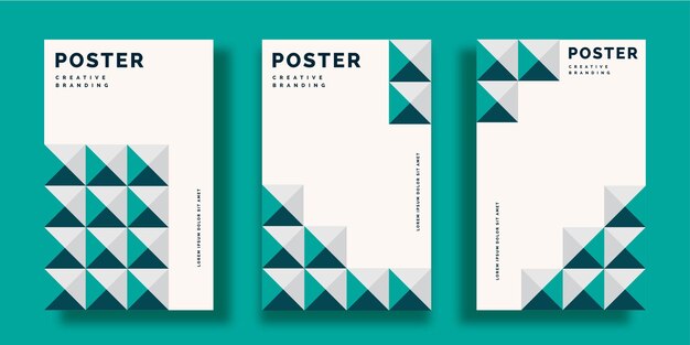 Cubiertas abstractas modernas vectoriales establecen diseño de cubiertas mínimas