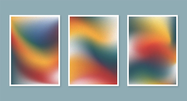 Cubiertas borrosas abstractas con gradiente