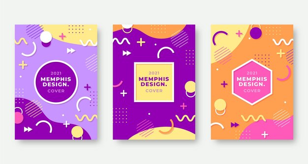 Cubiertas de diseño de Memphis