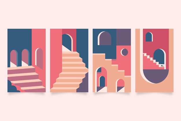 Cubiertas minimalistas de arquitectura