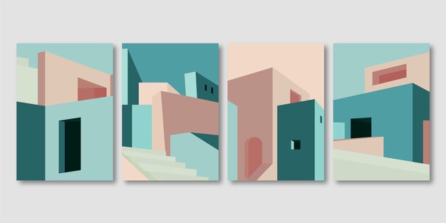 Cubiertas minimalistas de arquitectura