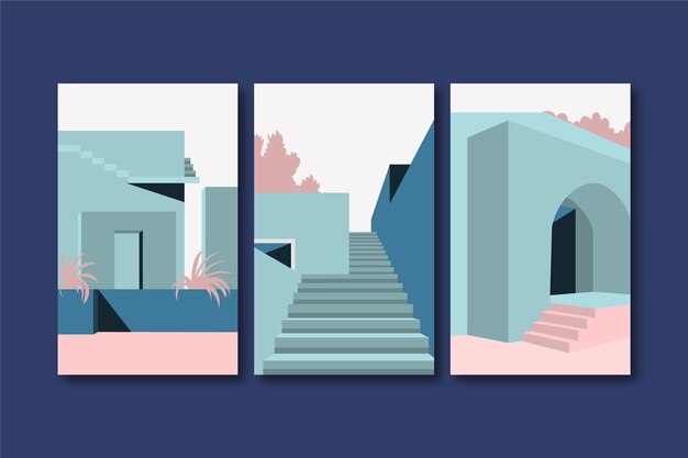 Cubiertas minimalistas de arquitectura