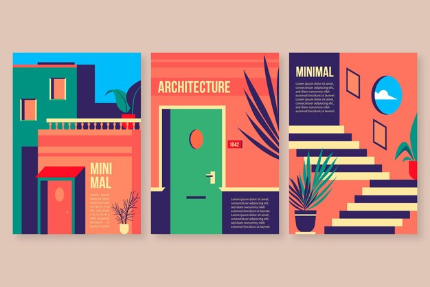 Cubiertas minimalistas de arquitectura