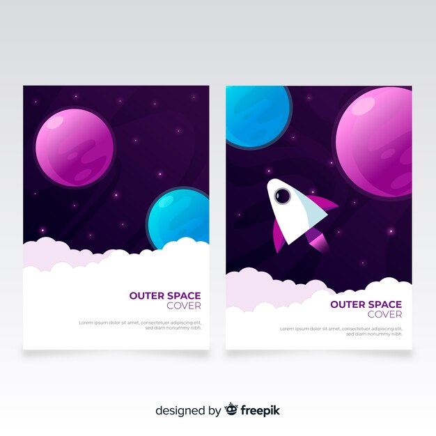 Cubiertas con tema espacial