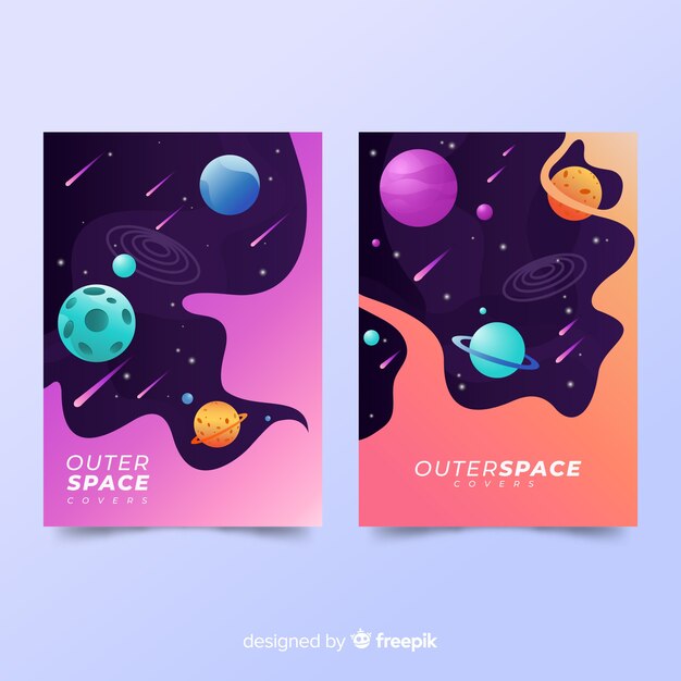 Cubiertas con tema espacial