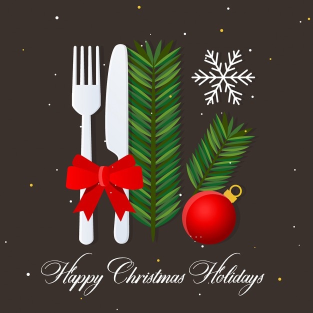 Cubiertos de navidad