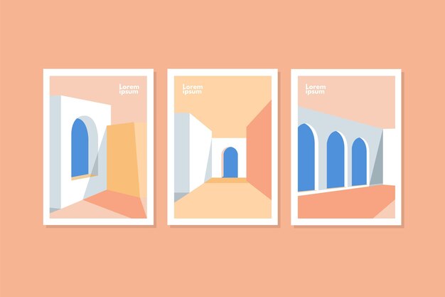 Cubre la colección de plantillas de arquitectura mínima