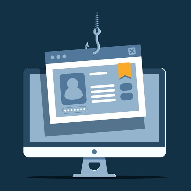 Cuenta de phishing con información falsa