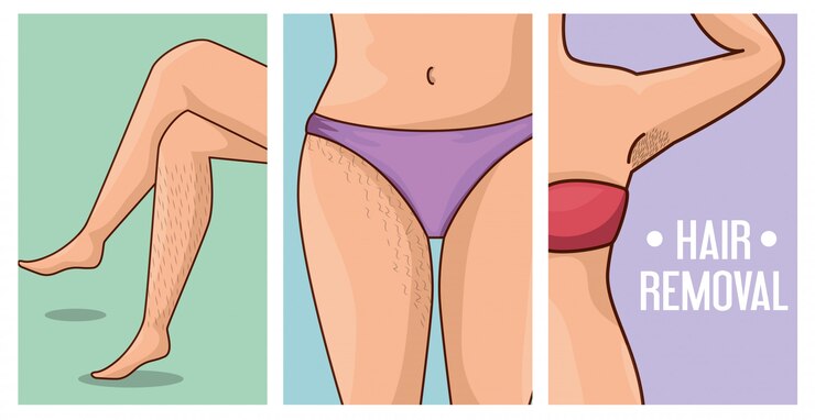 Vector gratuito cuerpo con cabello
