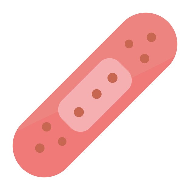 Curar vendaje médico icono aislado