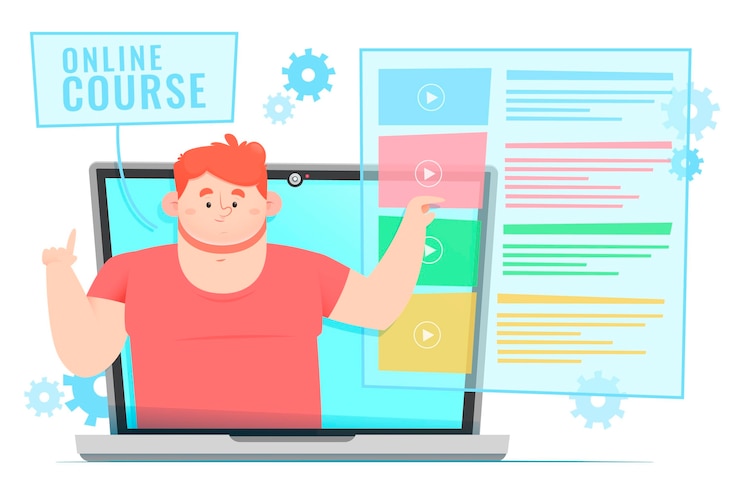 Vector gratuito cursos y tutoriales en línea.
