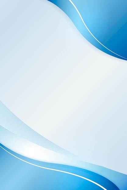 Curva azul sombreado en un vector de fondo azul claro