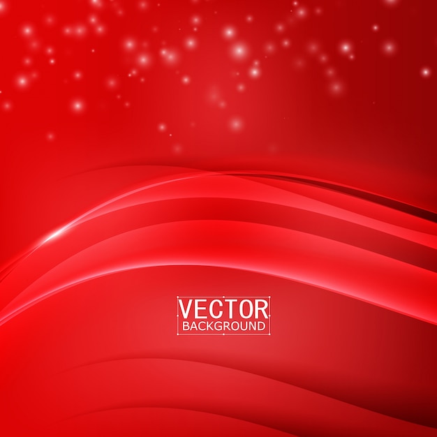 Curva de fondo rojo