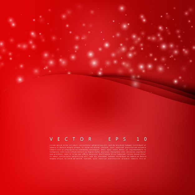 Curva de fondo rojo
