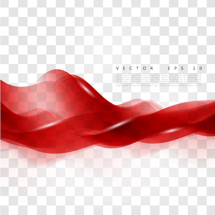 Vector gratuito curva de fondo rojo
